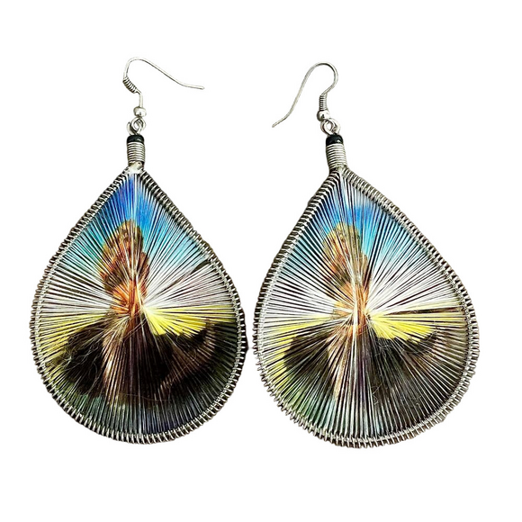 unknown Jewelry - Silk Thread Hawaiian Luau Dancer Dangle Drop Statement Earrings